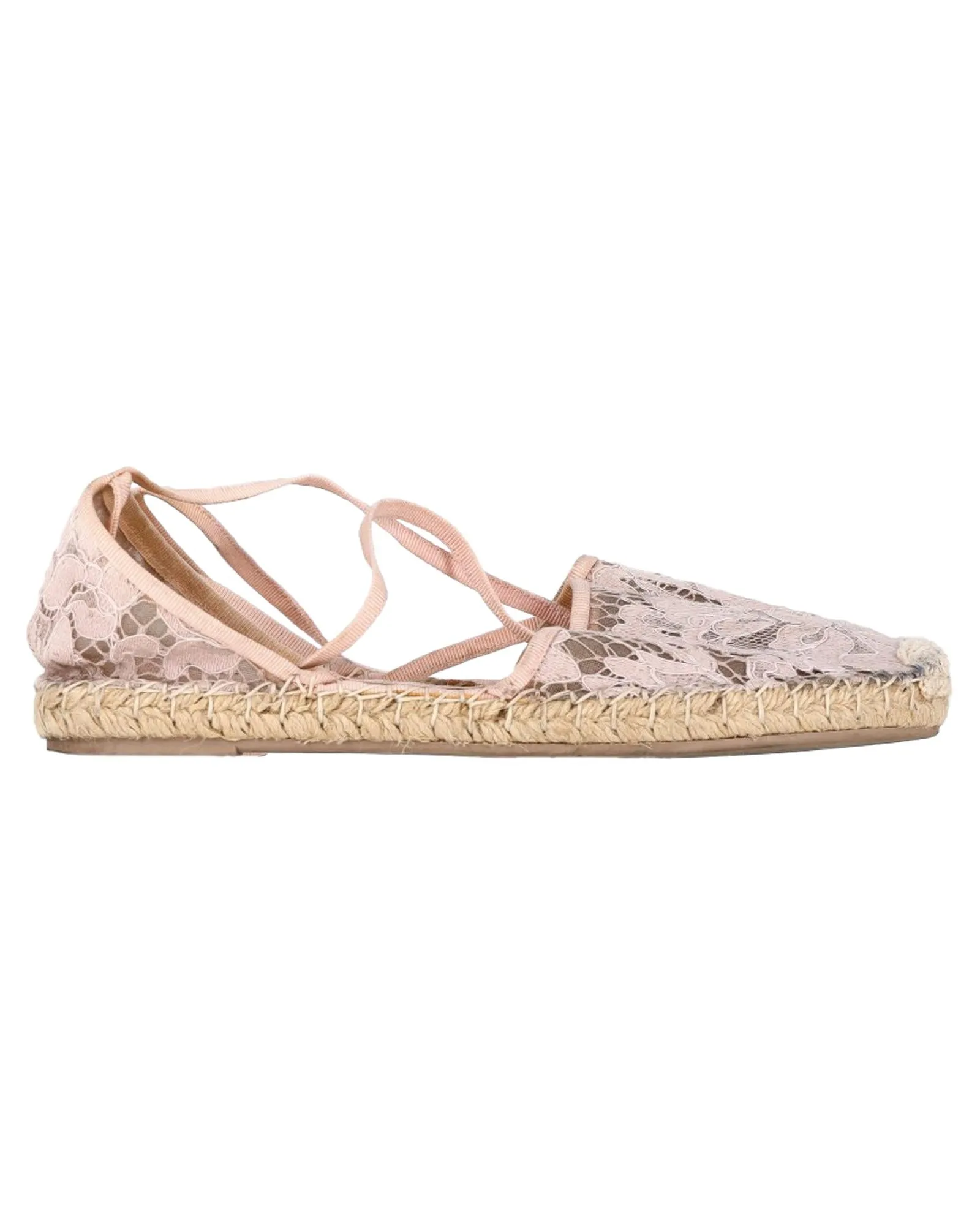 Lace Espadrilles Jute Sole