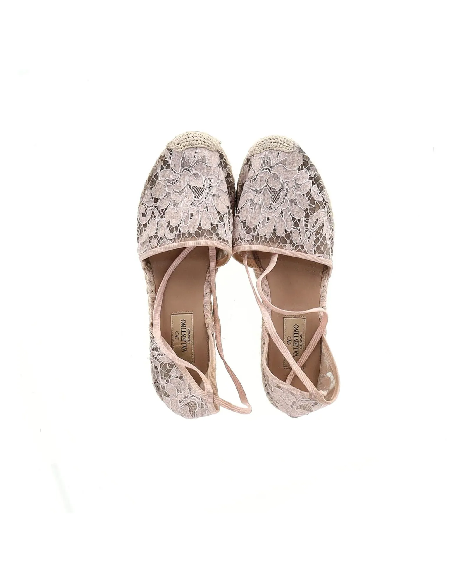Lace Espadrilles Jute Sole