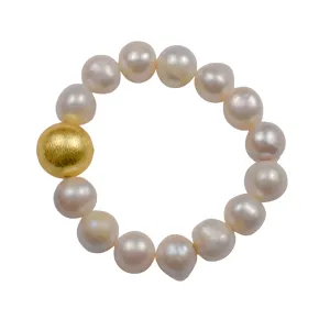 Large Brushed Gold Savannah Bracelet