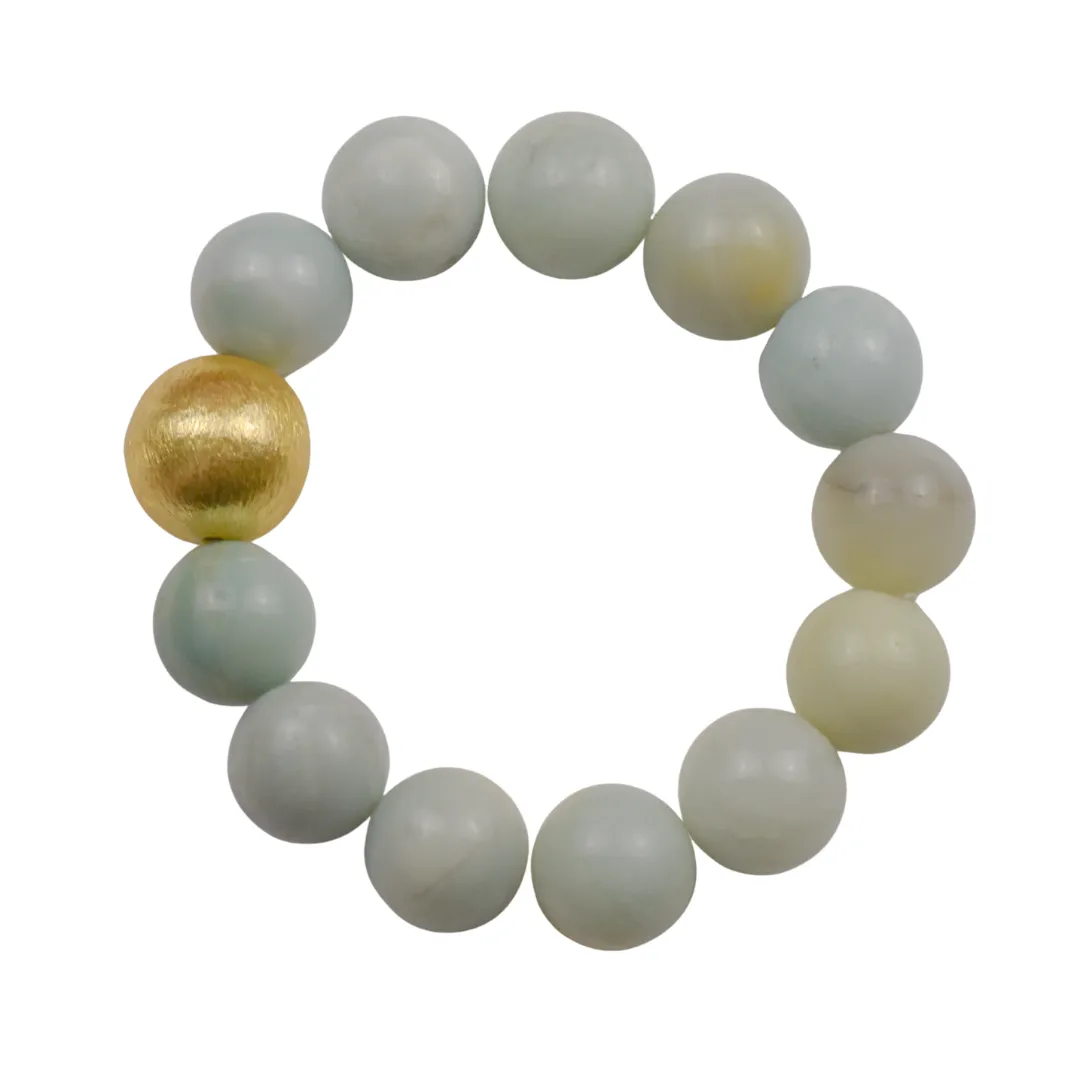 Large Brushed Gold Savannah Bracelet