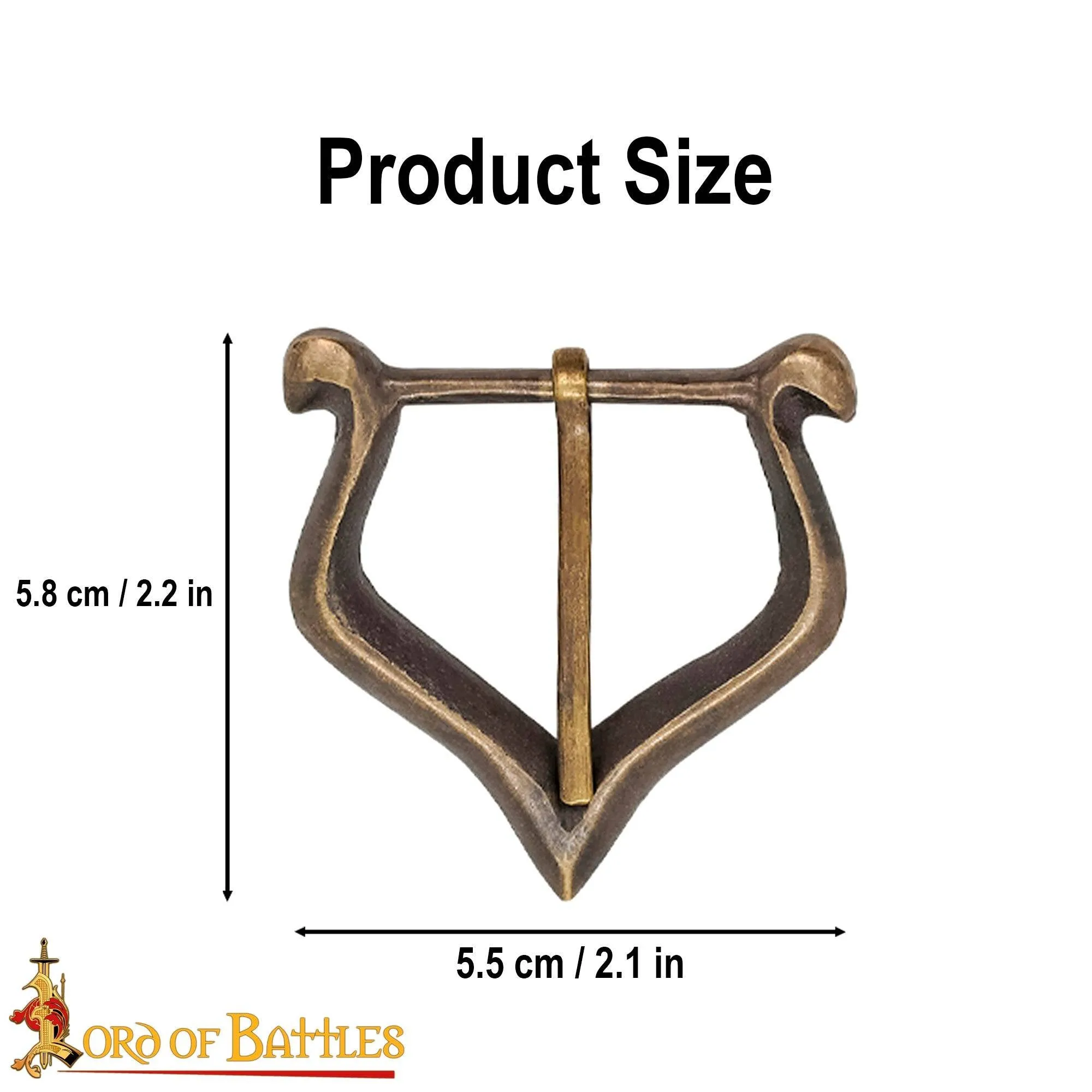 Late Medieval Buckle with an antique bronze finish