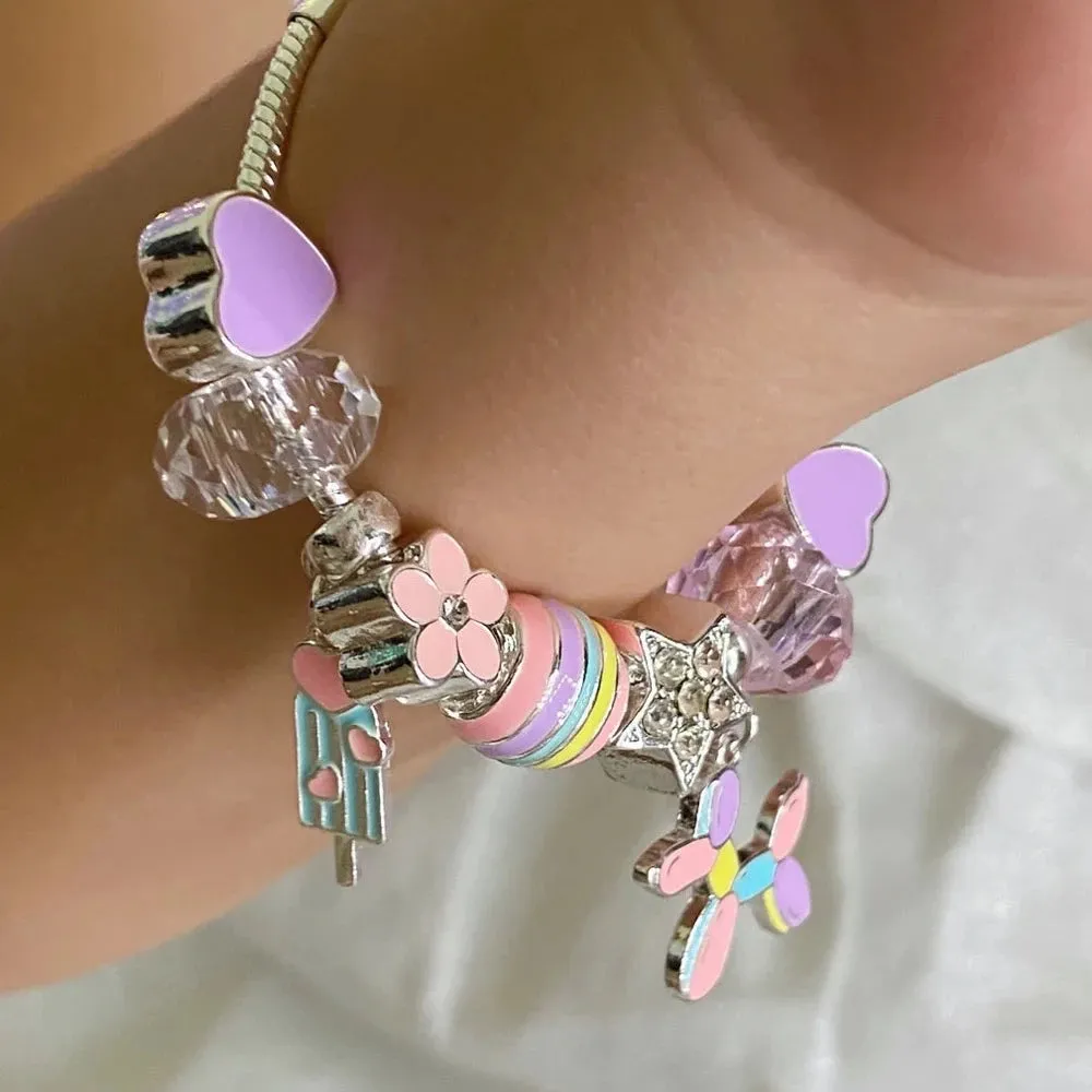 LAUREN HINKLEY BALLOON SAUSAGE DOG CHARM BRACELET
