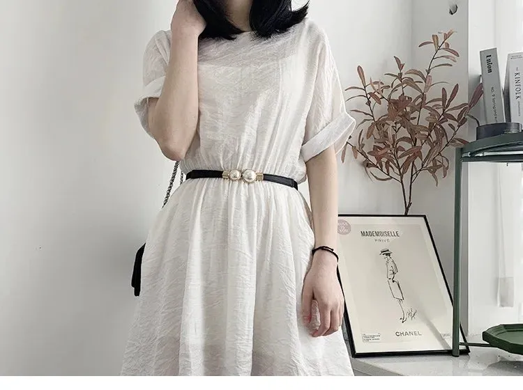 Leather Soft Dress Belt Wide Corset Cummerbunds Strap