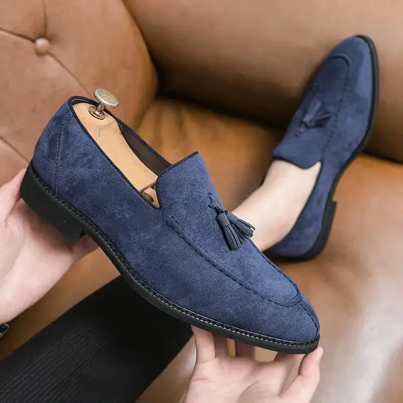 Leather Tassel Loafers for Men