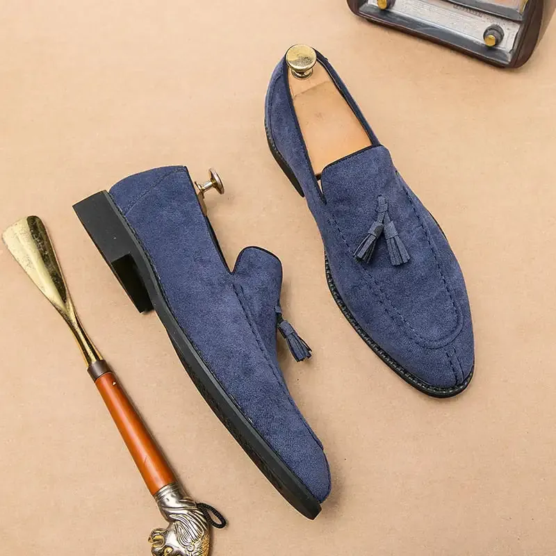 Leather Tassel Loafers for Men