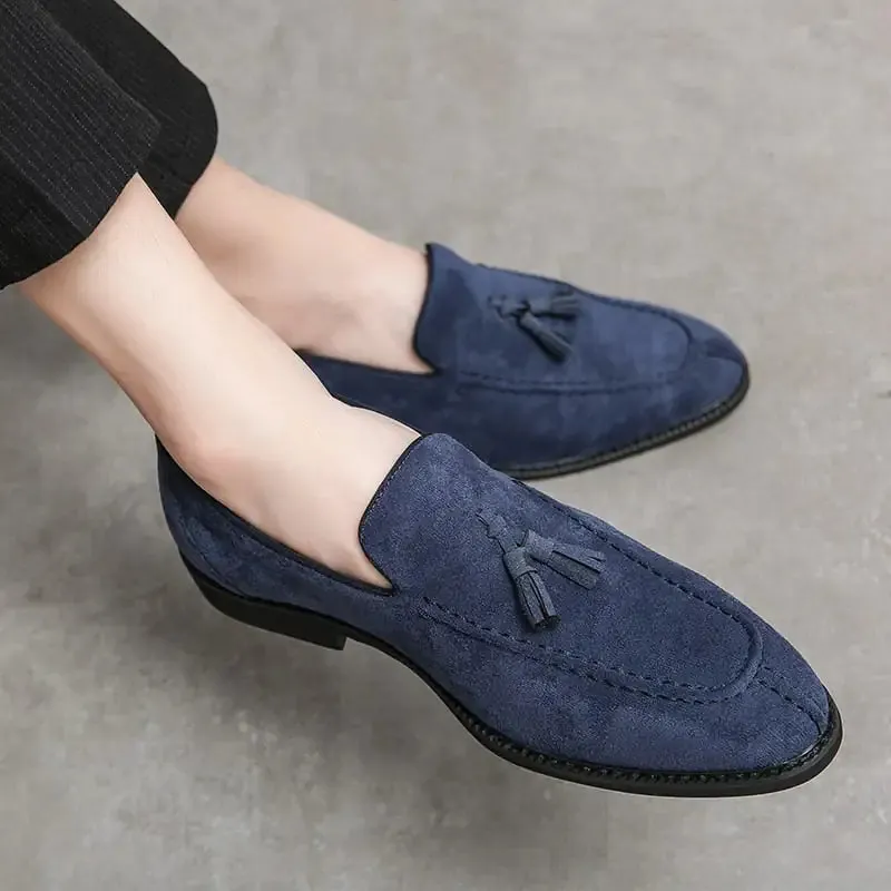 Leather Tassel Loafers for Men