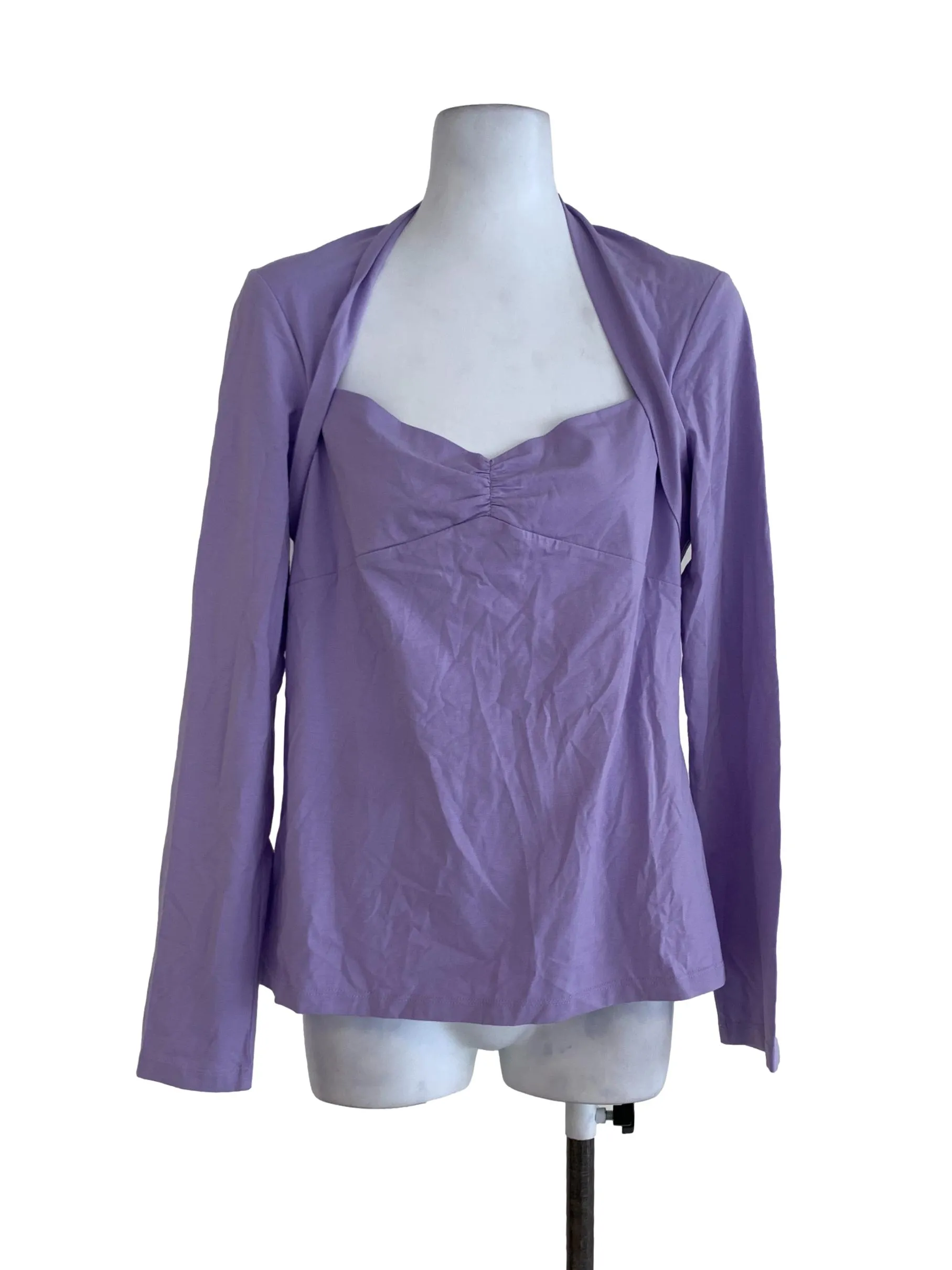 Lilac Plain Blouse