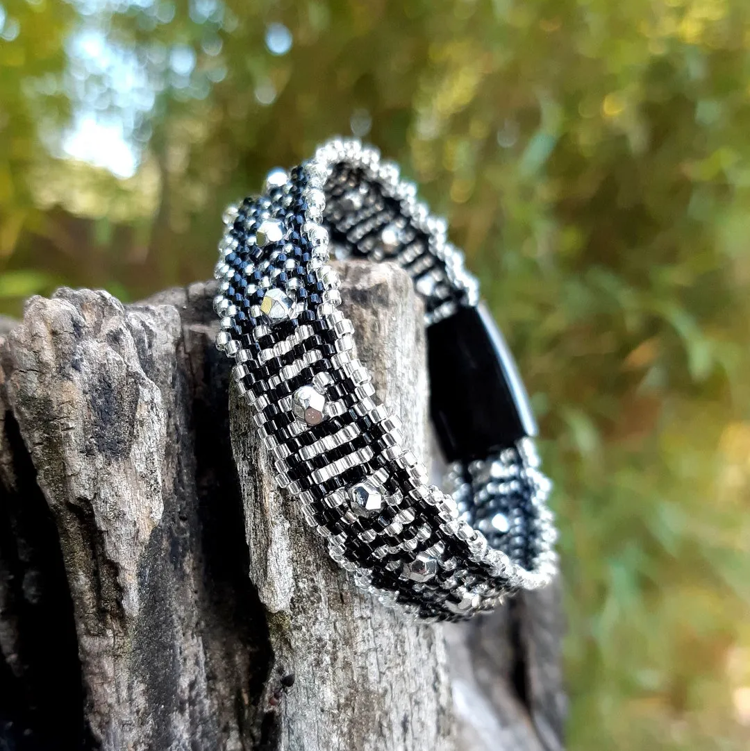 Loom Pattern - Bracelet ZEBRE