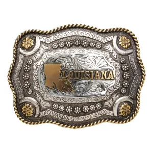 Louisiana — Scallop Rope Edge Buckle