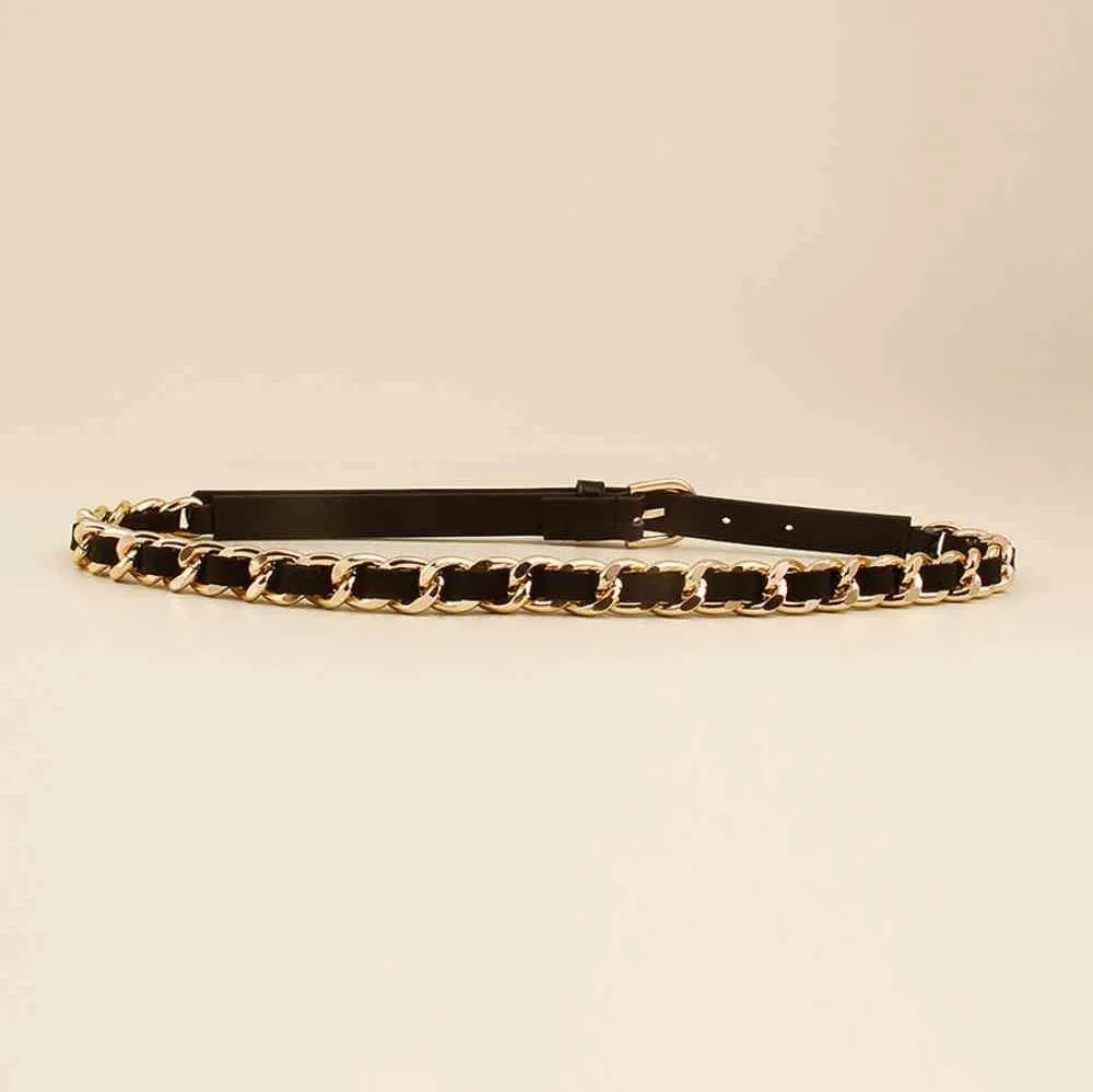 Luxe Chain Skinny Belt
