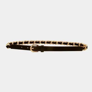 Luxe Chain Skinny Belt
