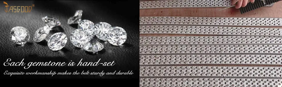 Luxury Crystal Skull designer  Diamond Studded Rhinestone Belts Western Sparkle Leather Men Women Belt