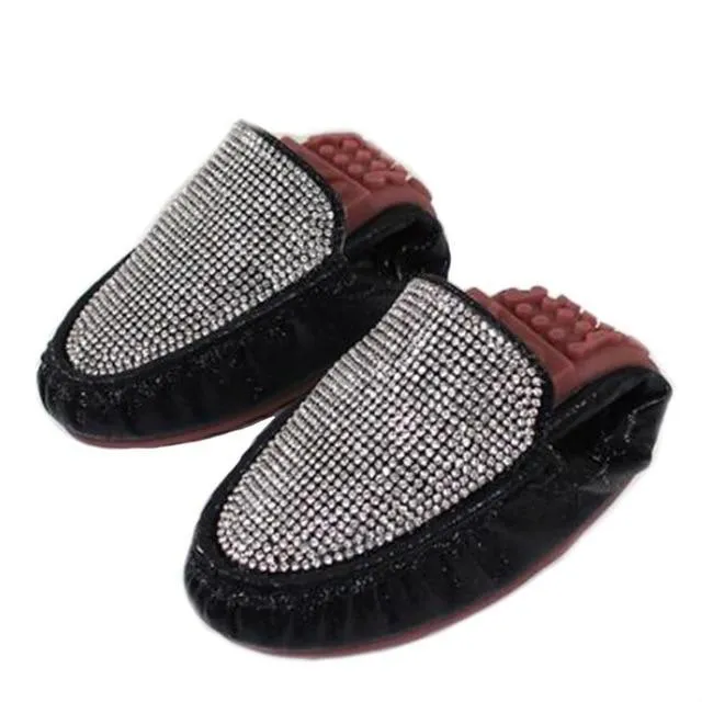 Luxury Rhinestone Women Shoes Fashion Sequin Women Loafers