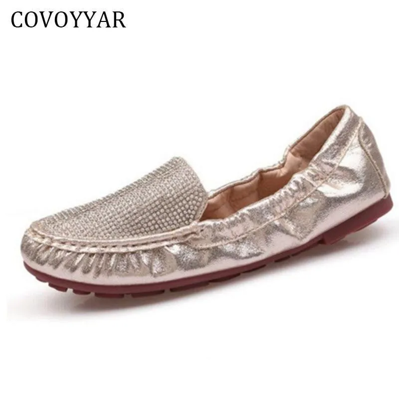 Luxury Rhinestone Women Shoes Fashion Sequin Women Loafers