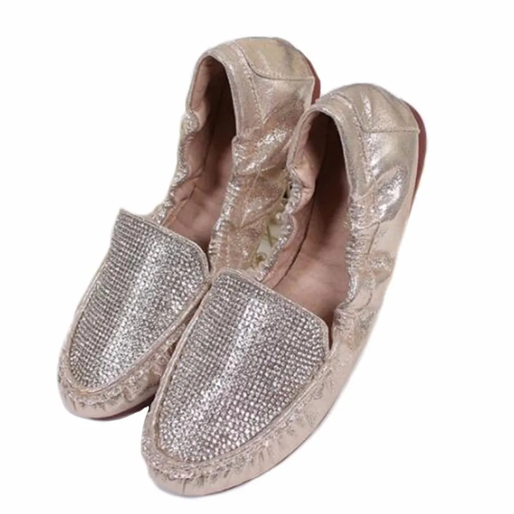 Luxury Rhinestone Women Shoes Fashion Sequin Women Loafers