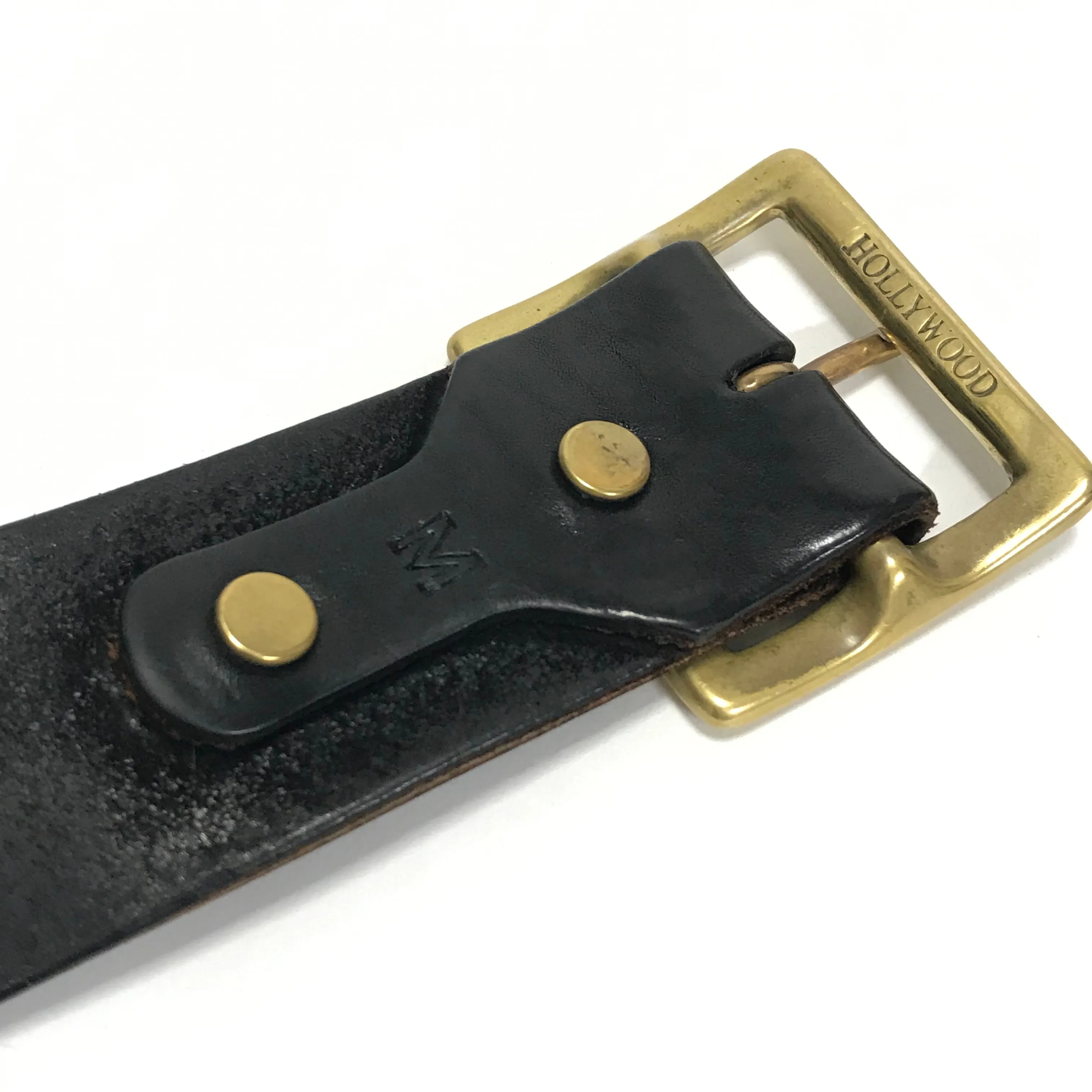 [M] Rats x HTC Way of Life Leather / Brass Studded Belt