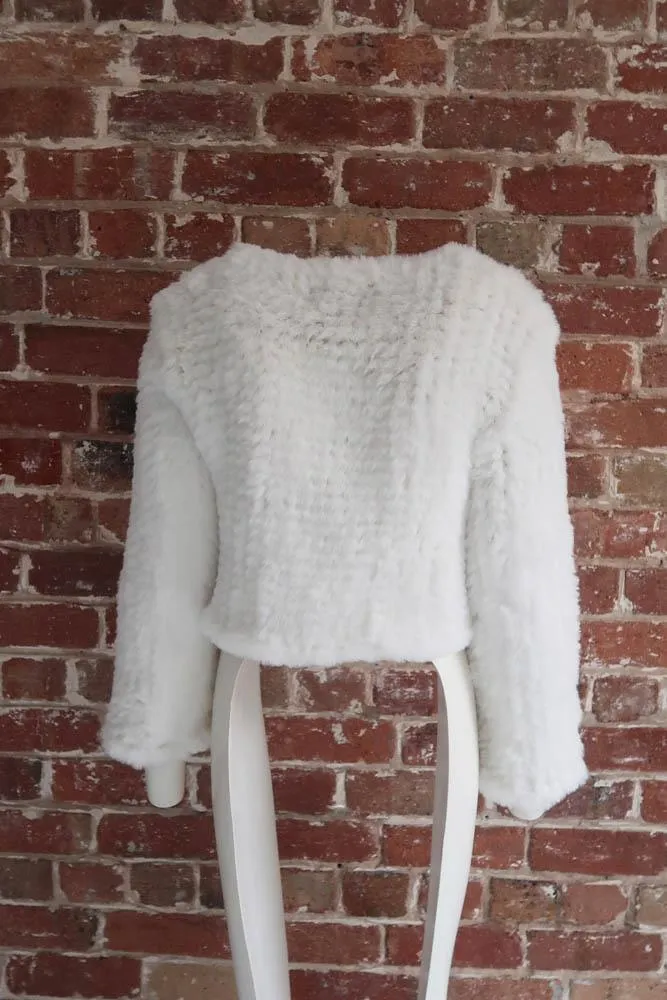 Macie Faux Jacket Long Sleeve in Snow