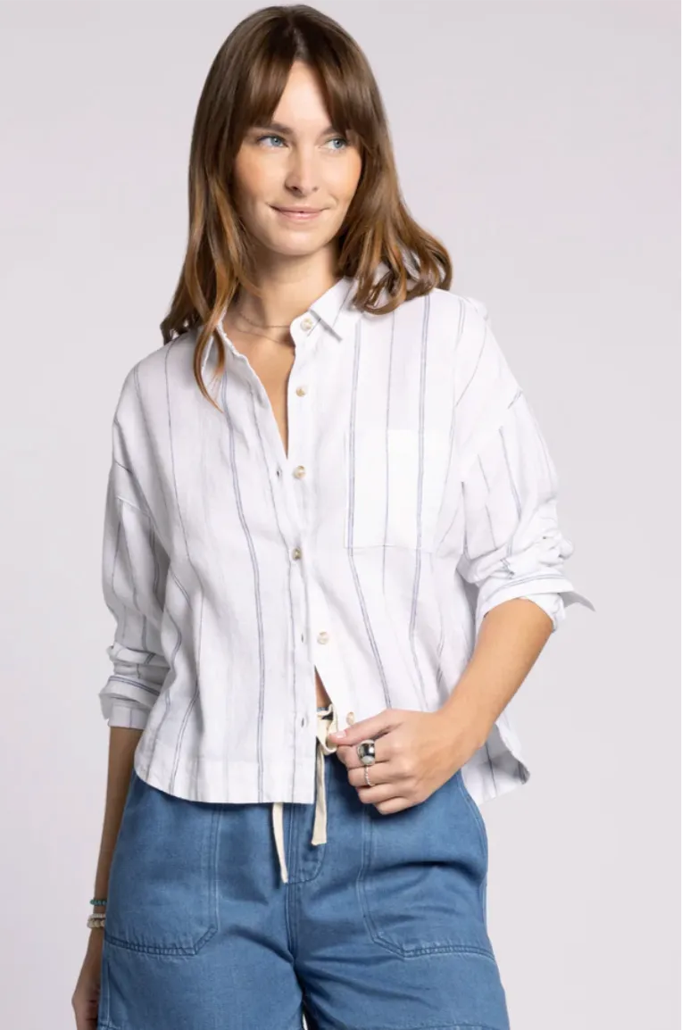 Madelyn Button Down Crop