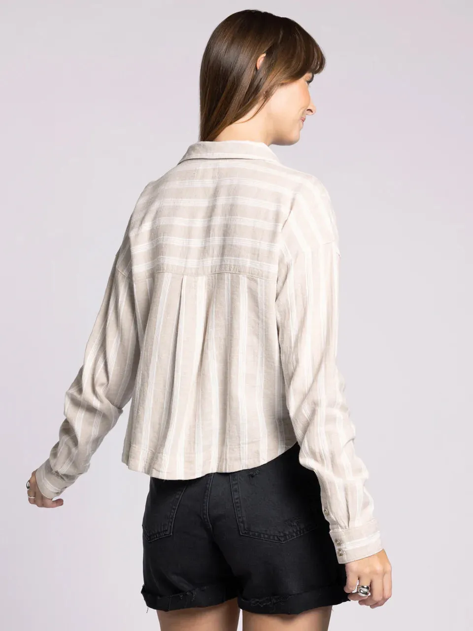 Madelyn Button Down Crop