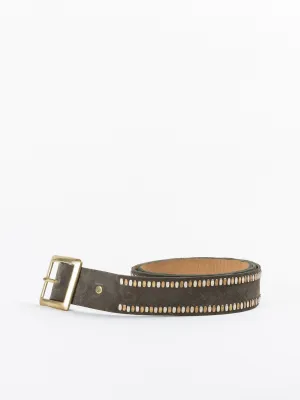 mala suede belt - olive