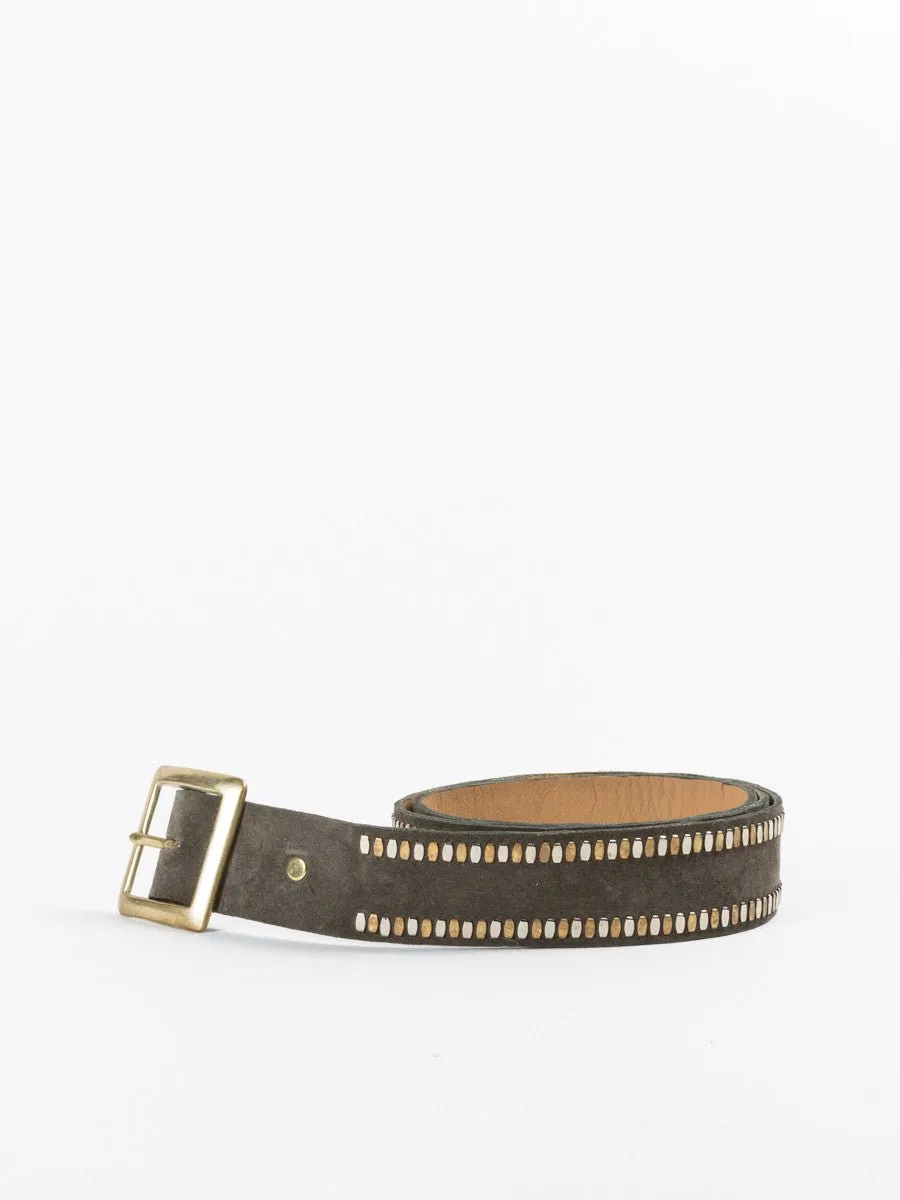 mala suede belt - olive