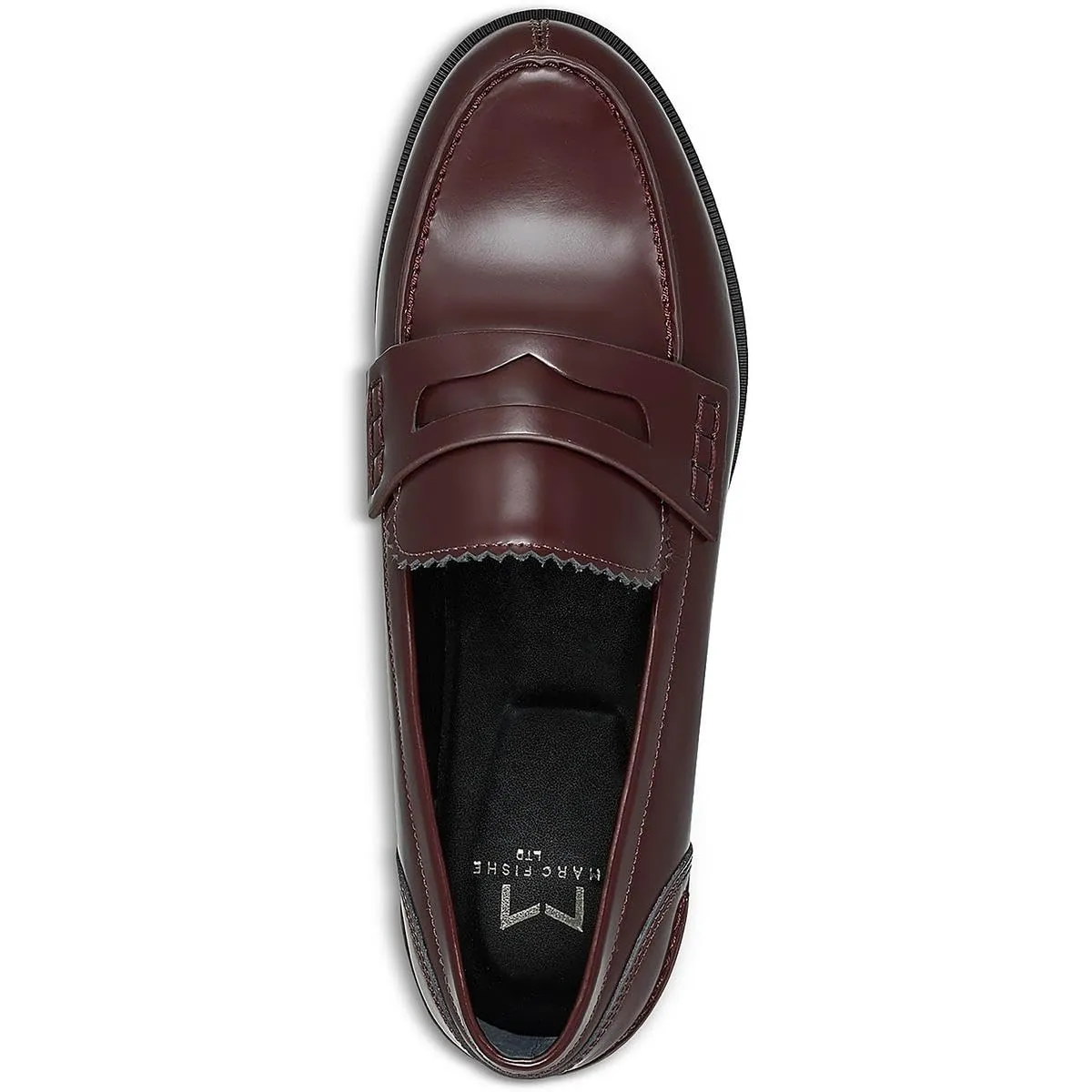 Marc Fisher LTD Women's Milton Moccasin, Dark Red Leather, 7.5