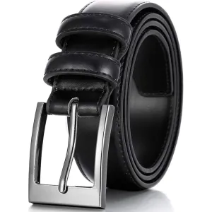 Marino’s Men Genuine Leather Dress Belt with Single Prong Buckle | Multiple Colors