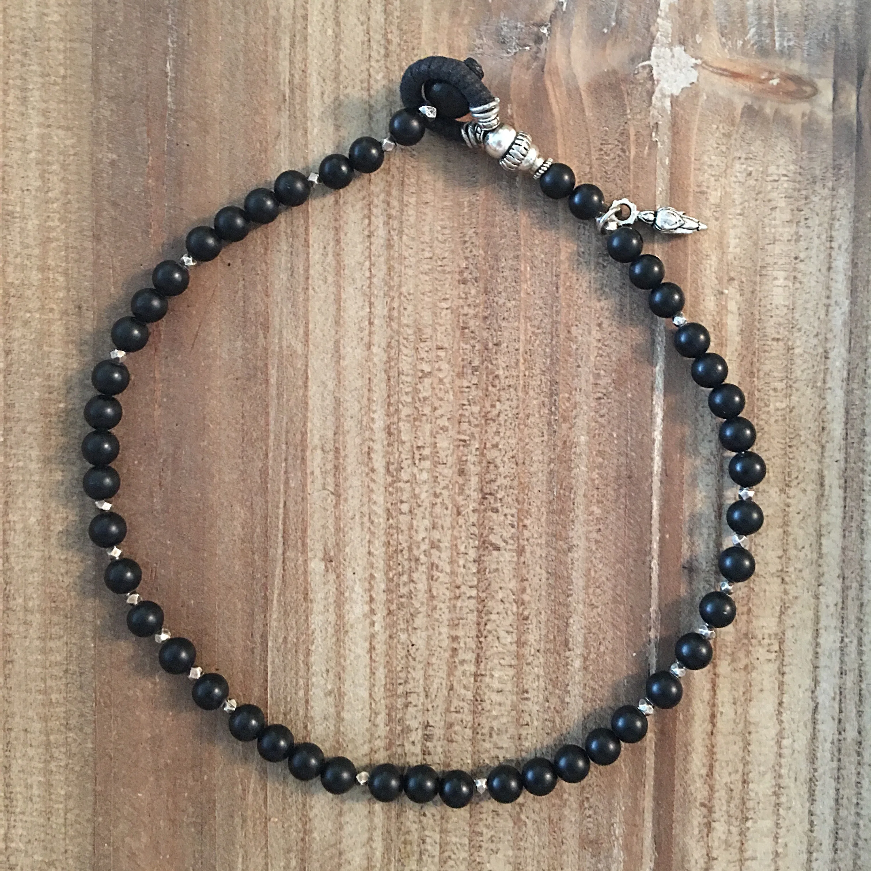 Matt Black Onyx Wrap Bracelet