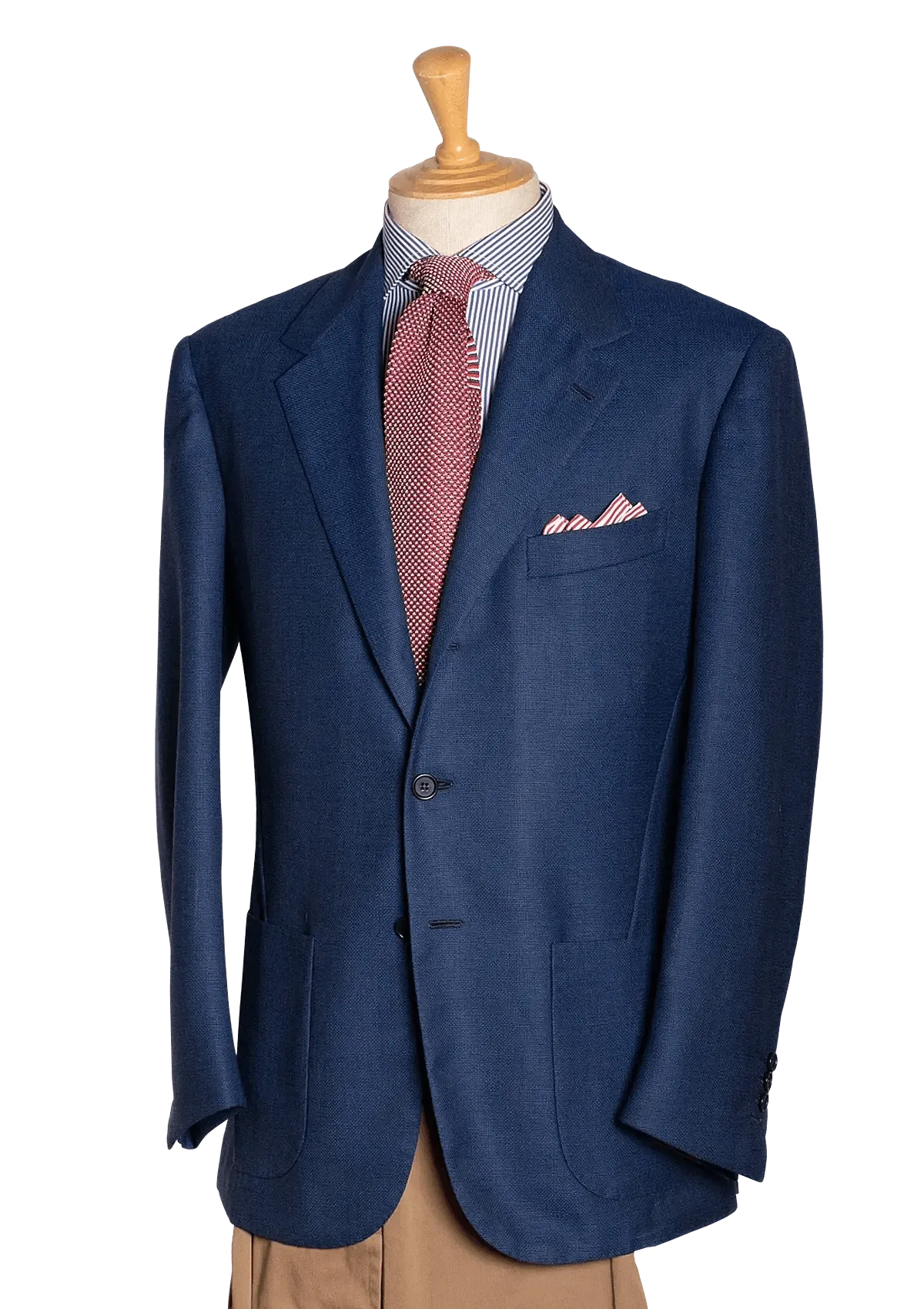 Medium Blue Hopsack Blazer