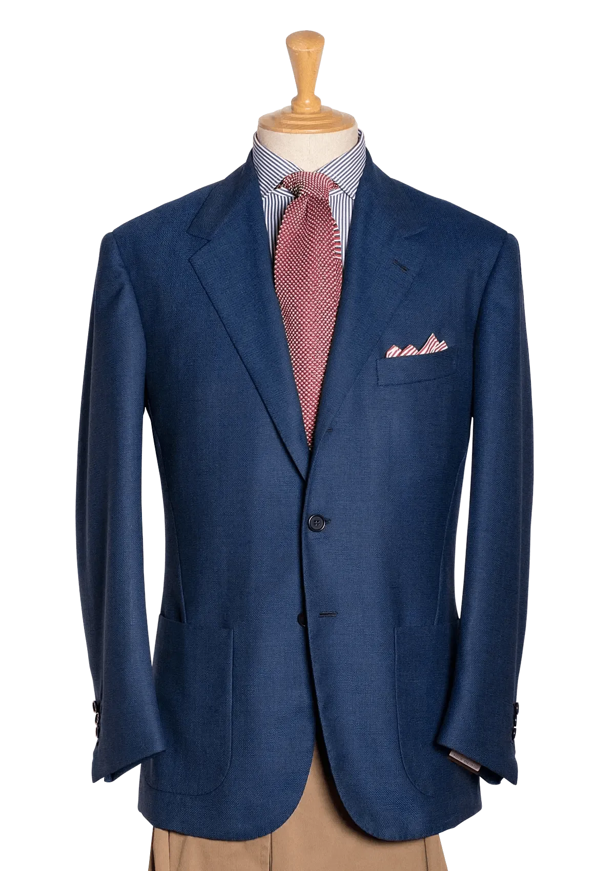 Medium Blue Hopsack Blazer
