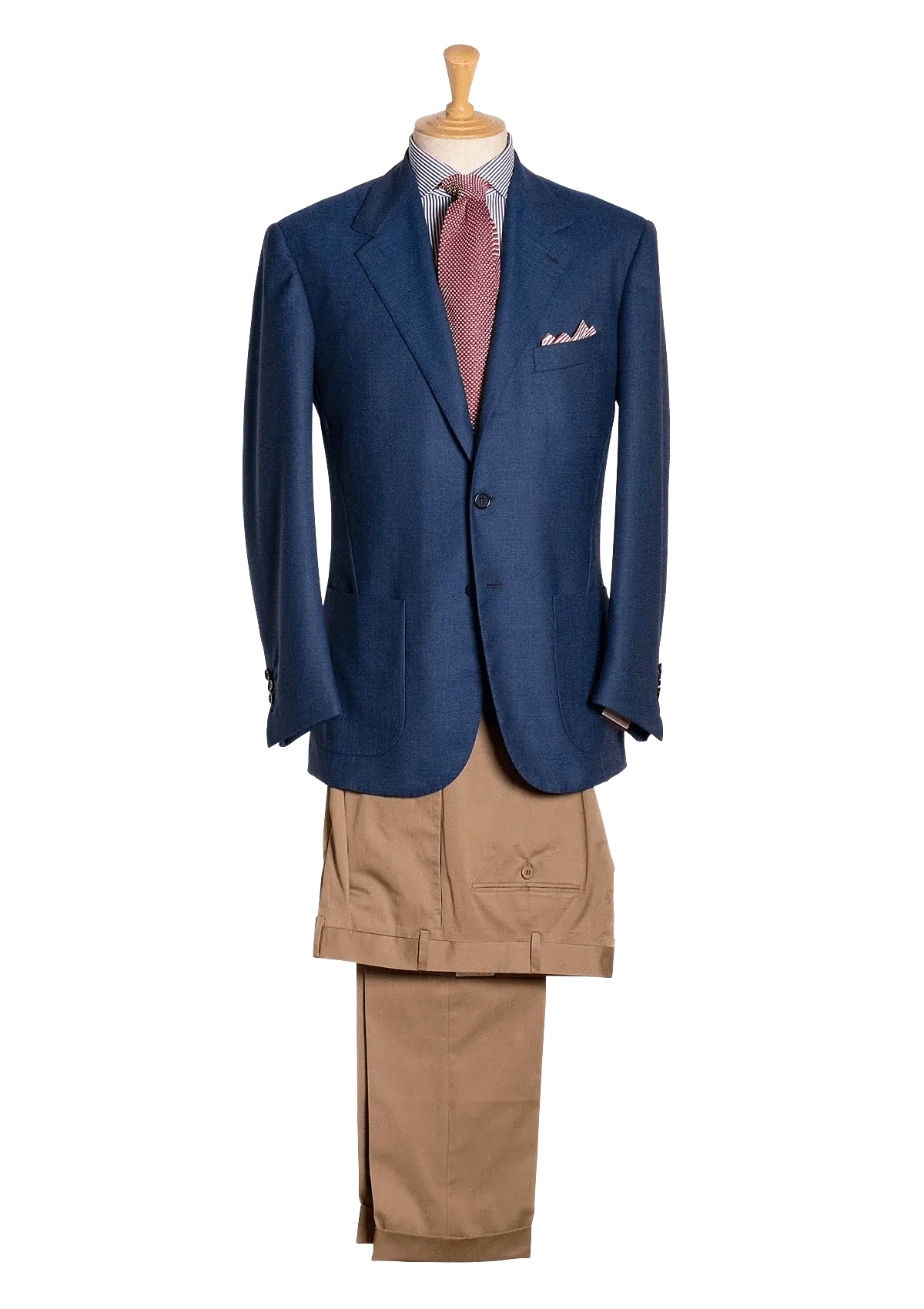 Medium Blue Hopsack Blazer