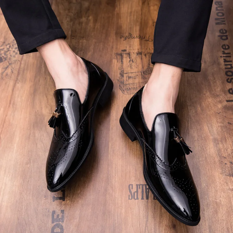 Men Tassel Pointed Men Formal Shoes Comfortable Loafers