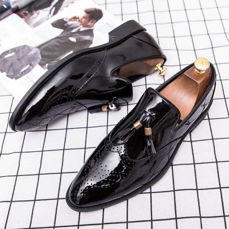 Men Tassel Pointed Men Formal Shoes Comfortable Loafers