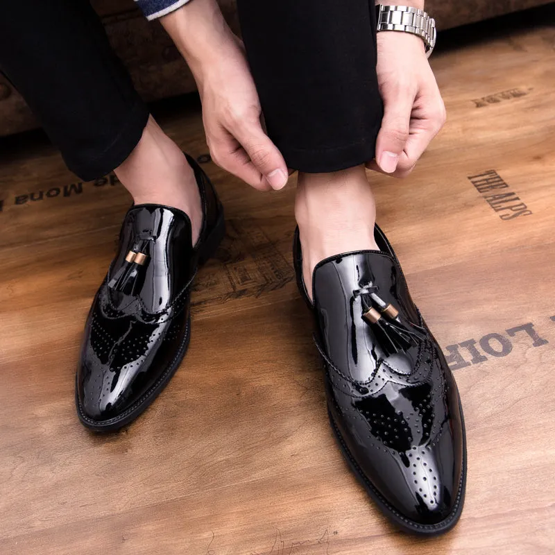 Men Tassel Pointed Men Formal Shoes Comfortable Loafers