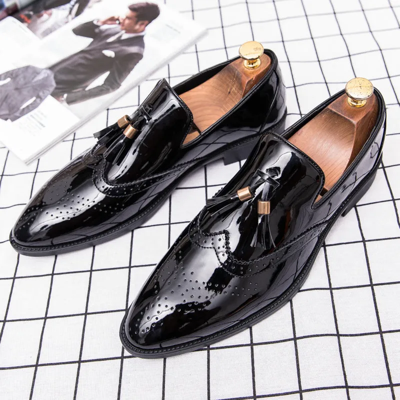 Men Tassel Pointed Men Formal Shoes Comfortable Loafers