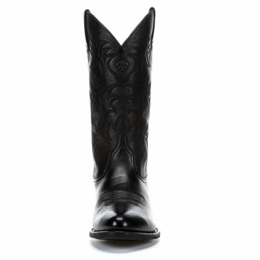 MENS ARIAT BLACK HERITAGE WESTERN COWBOY BOOT 10002218