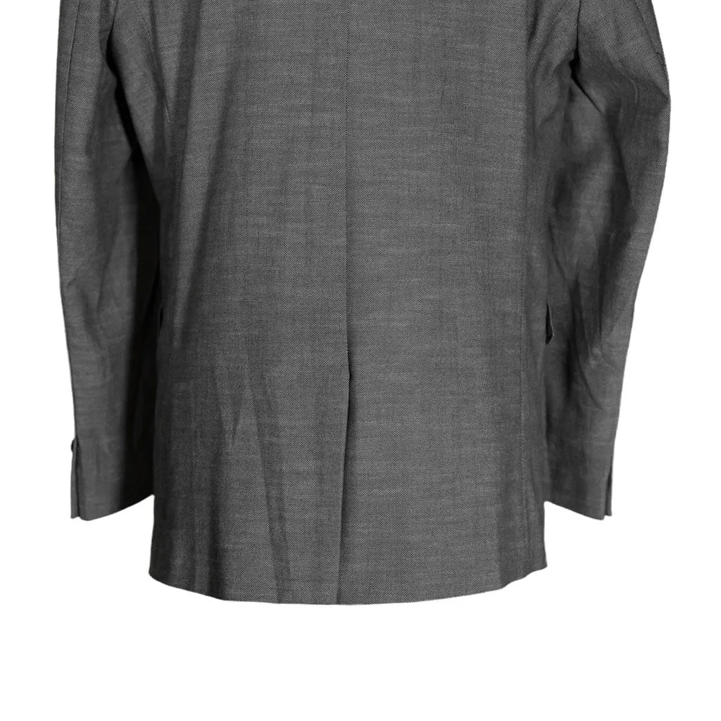 Men's Blazer Gray Check Textured Jacket Sport Coat (42R)