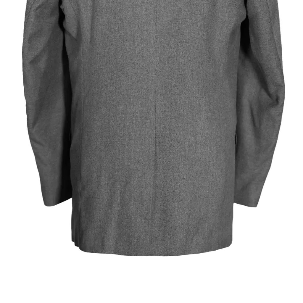 Men's Blazer Gray Wool Formal Suit Jacket Sport Coat (40L)
