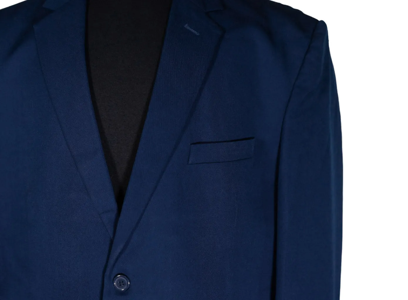 Men's Blazer Navy Blue 100% Wool Handmade Formal Suit Jacket Sport Coat 48R