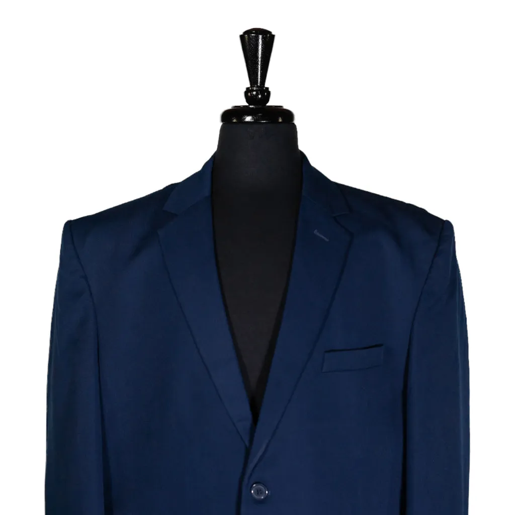 Men's Blazer Navy Blue 100% Wool Handmade Formal Suit Jacket Sport Coat 48R