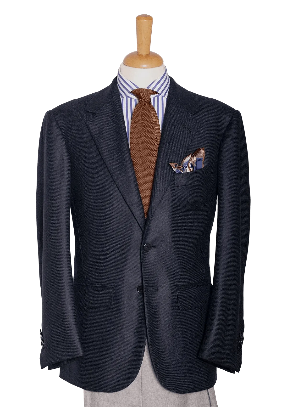 Men's Dark Blue Cashmere Blazer
