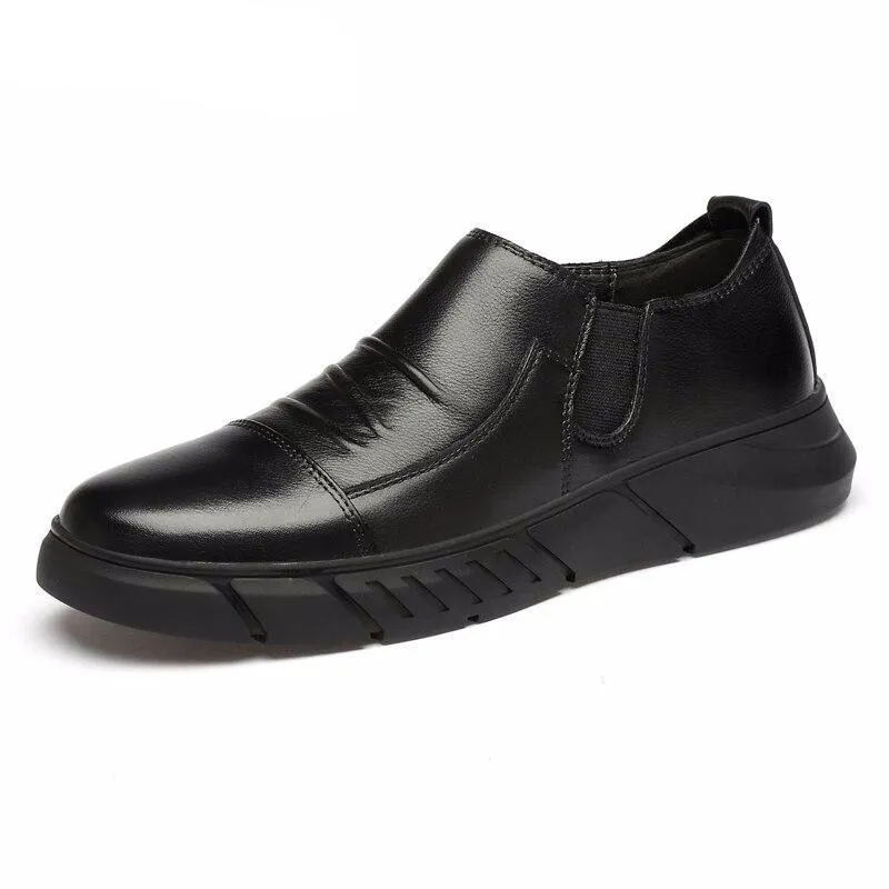 Men's genuine Leather Business Shoes Soft soles Comfortable slip on Men's Loafer Shoes Luxury Brand Men's Fashion casual Shoes