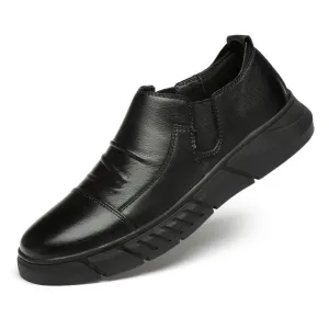 Men's genuine Leather Business Shoes Soft soles Comfortable slip on Men's Loafer Shoes Luxury Brand Men's Fashion casual Shoes