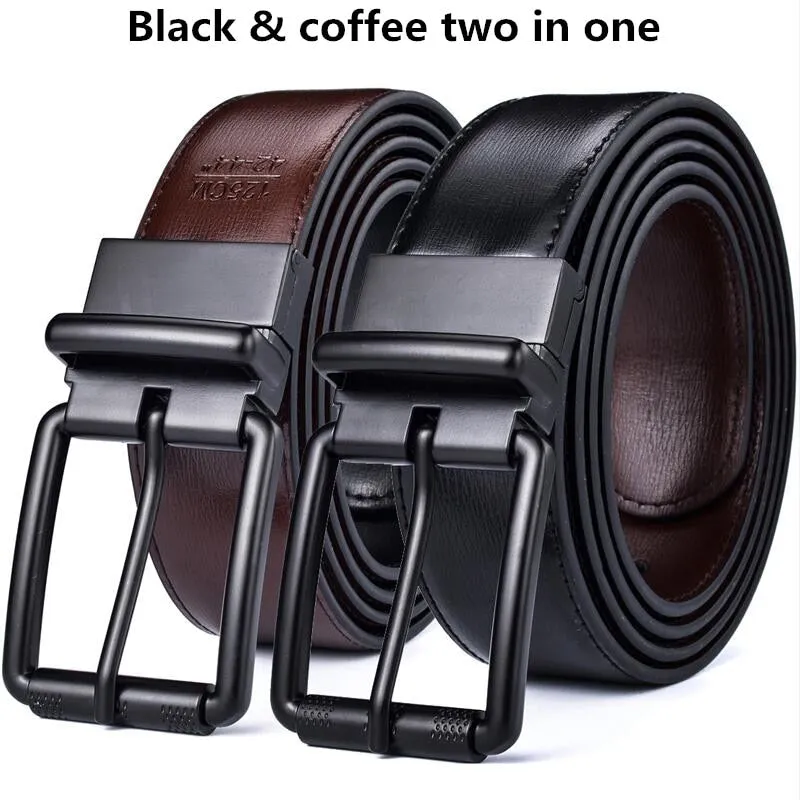 Men's Reversible Leather Belt