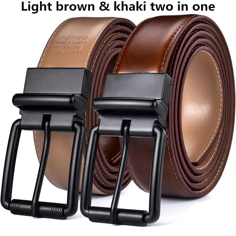 Men's Reversible Leather Belt