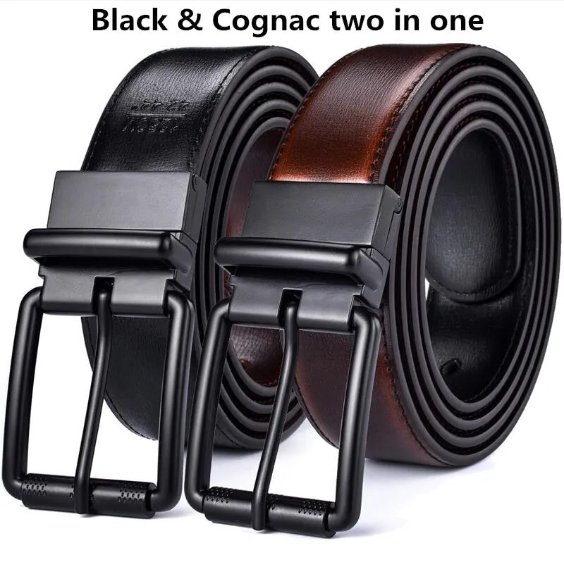 Men's Reversible Leather Belt