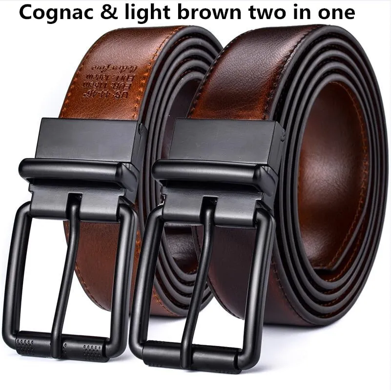 Men's Reversible Leather Belt