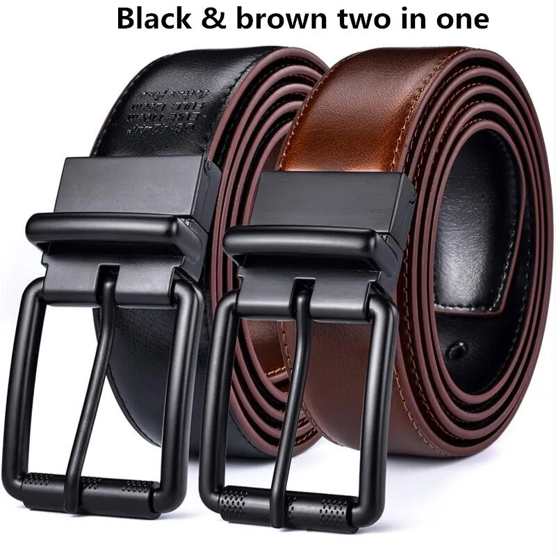 Men's Reversible Leather Belt