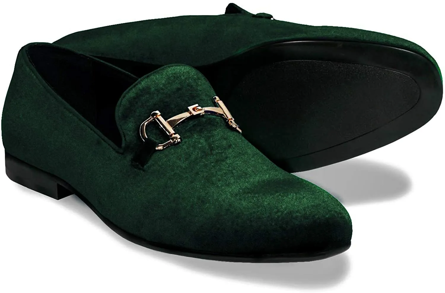 Men's Suede Velvet Smoker's Tuxedo Loafer Shoes