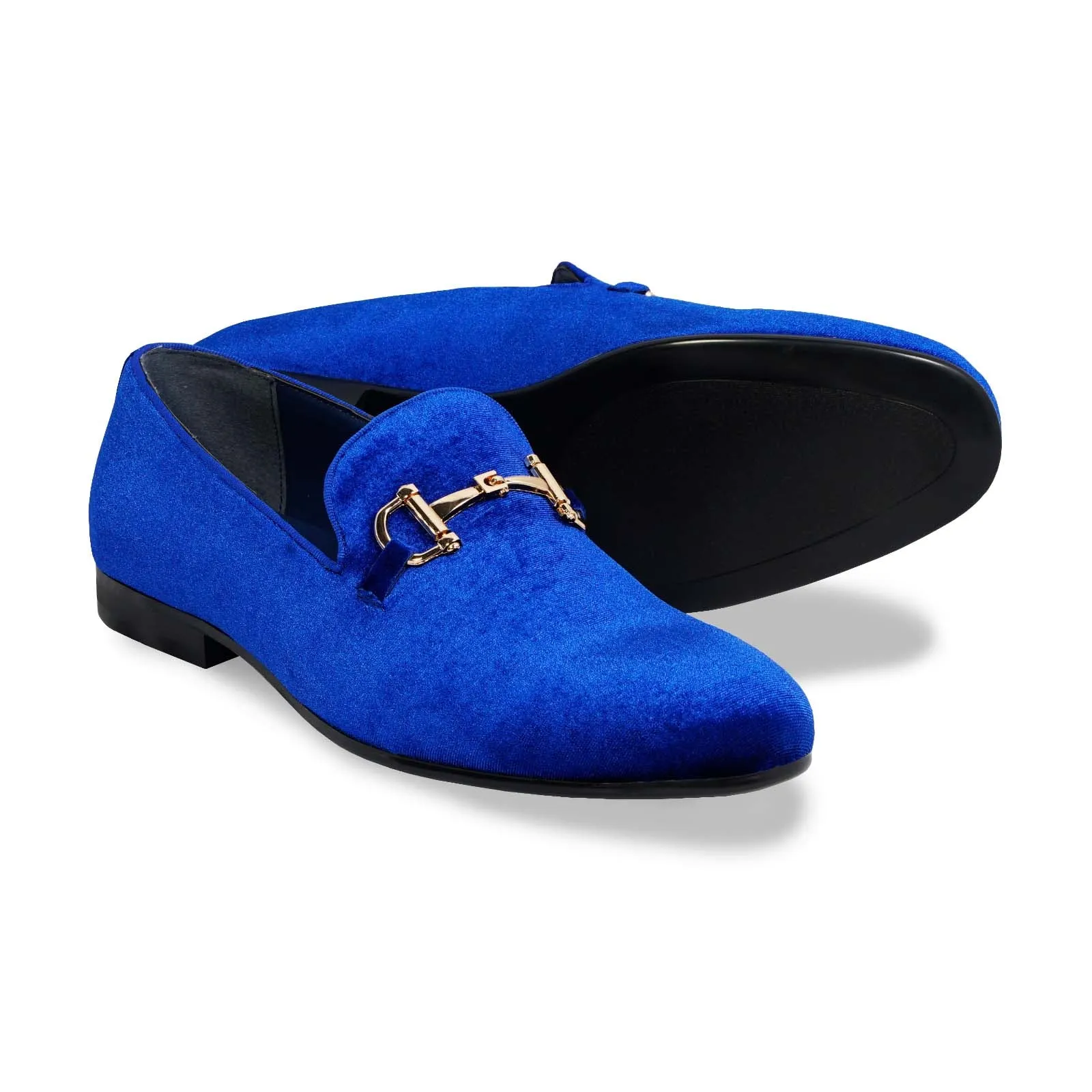 Men's Suede Velvet Smoker's Tuxedo Loafer Shoes